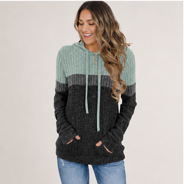Women's Cozy Textured Sweaters Fall Fashion Hoodies Trendy Outfits S-XXL - image 3
