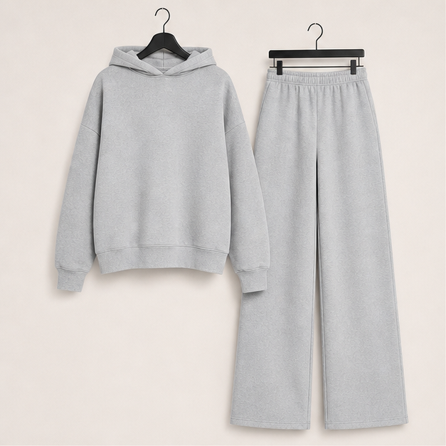 Women's Sweatsuits 2 Piece Set Casual Winter Long Sleeve Hoodie Loose Wide Leg Sweatpants Fall Tracksuit - image 1